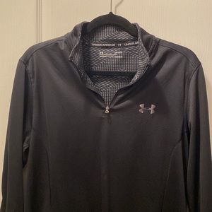 NEW! Under Armor Half Zip - Size L Black Cold Gear
